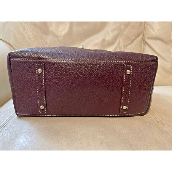 Dooney & Bourke Logo Lock Shoulder Bag with Matching Kisslock Wallet Purple - Picture 6 of 16